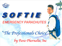 SOFTIE - pilot emergency parachutes